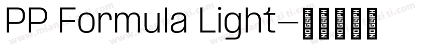 PP Formula Light字体转换